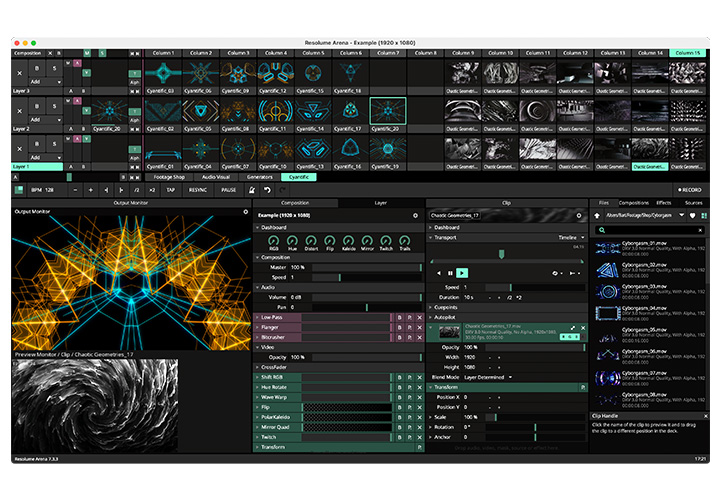 Resolume Arena VJソフトウェア